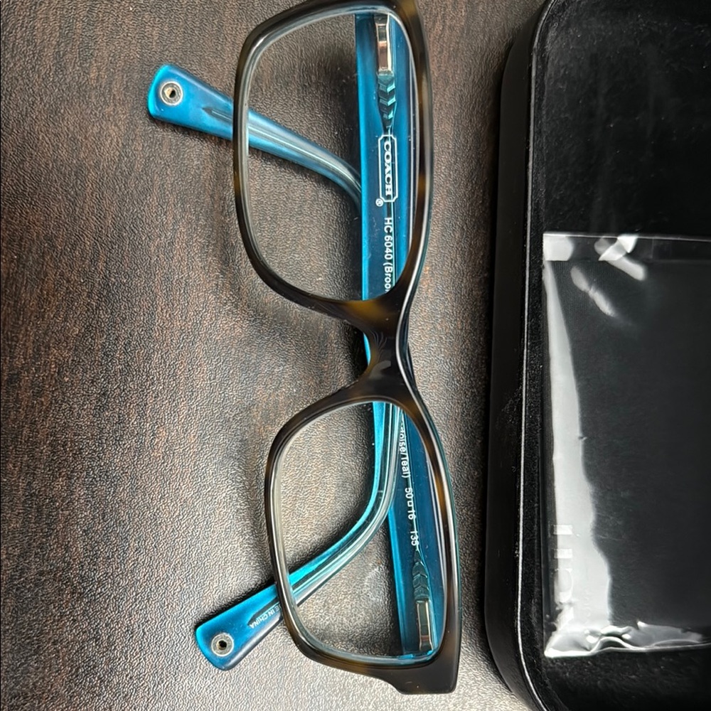 Coach Black and Blue Glasses